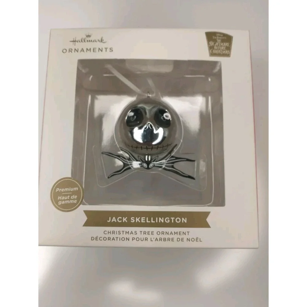 Hallmark Disney Ornament‎ Jack Skeleton Metal Christmas Ornament New